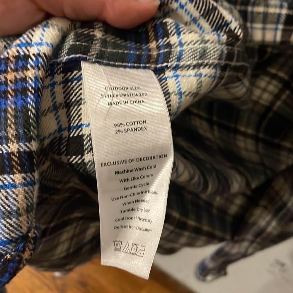 - Eddie Bauer vintage Y2K flannel long sleeve cotton button up - Picture 5 of 5
